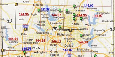 Dallas Texas zip code map