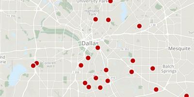 Dallas kejahatan peta